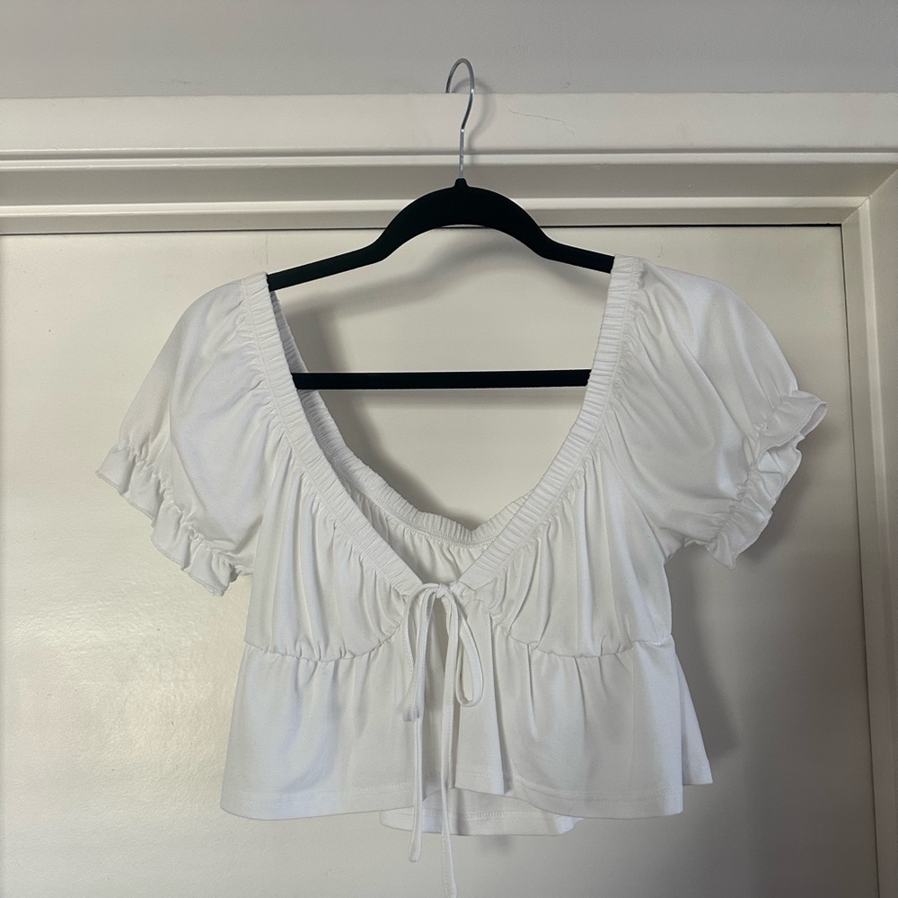 Tie Front Baby Doll Top